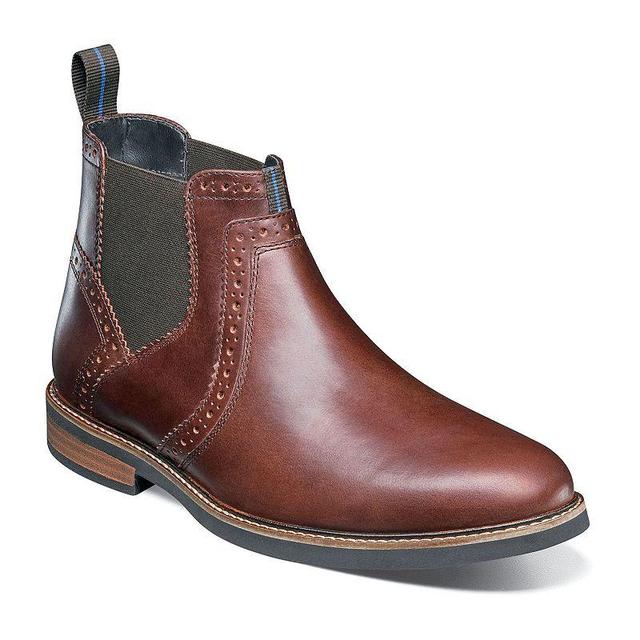 Nunn Bush Otis Plain Toe Chelsea Boot with KORE Walking Comfort Technology (Tan CH) Men's Boots Product Image