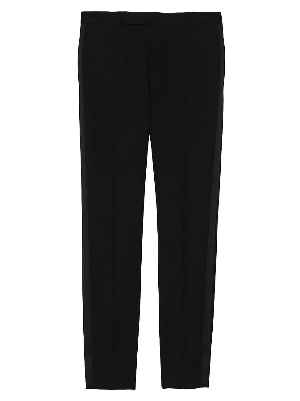 Mens Tuxedo Pants in Grain De Poudre Product Image