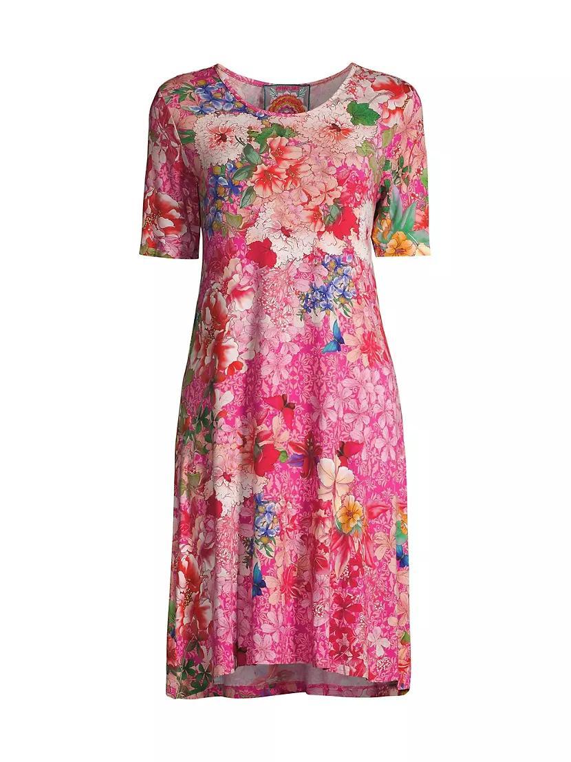 Janie Floral Swing Minidress Product Image