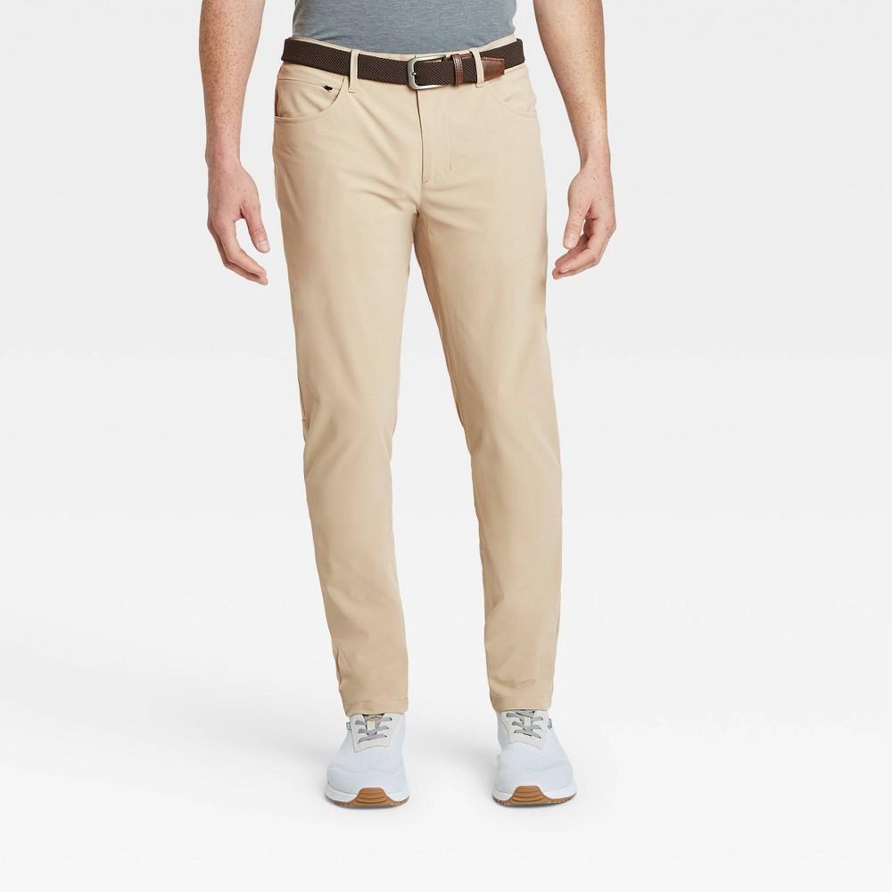 Mens Golf Slim Pants - All In Motion Khaki 38x30 Product Image