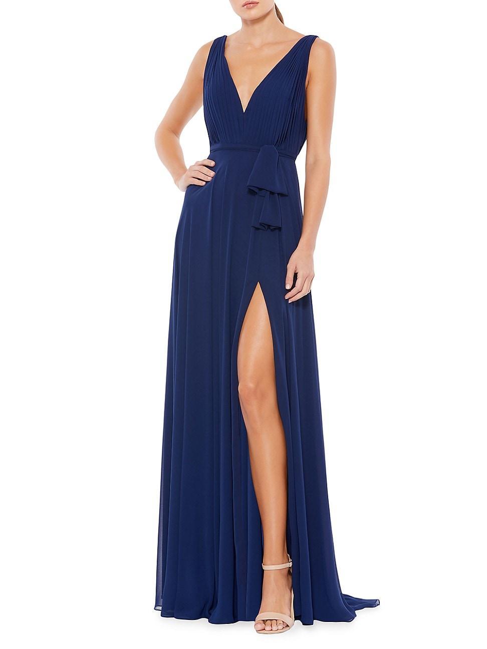 Womens Ieena Sleeveless V-Neck Chiffon Gown Product Image