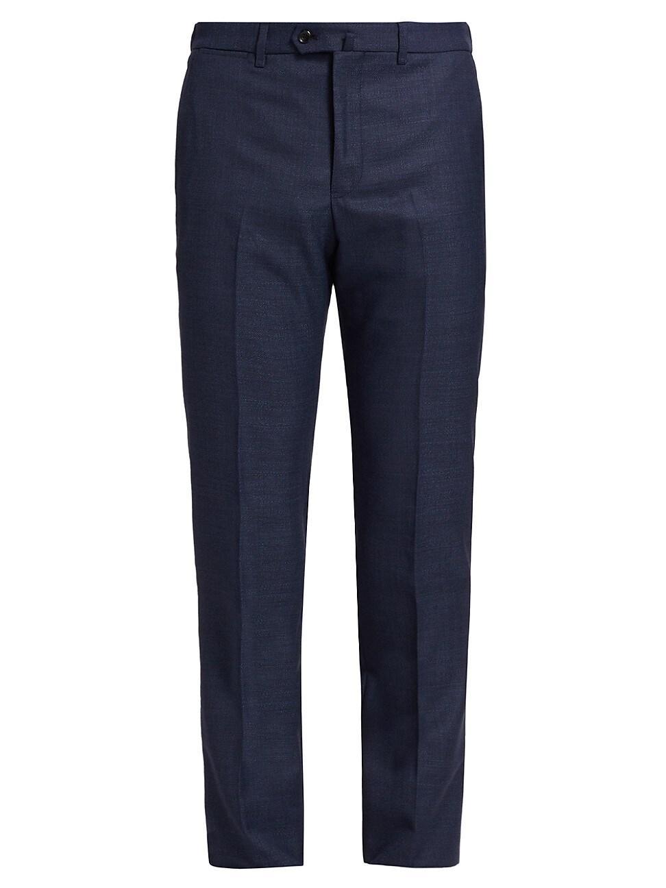 Mens Wool Slim Trousers Product Image