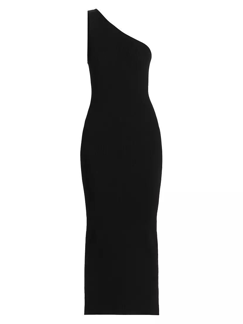 Ribbed One-Shoulder Maxi Dress product image