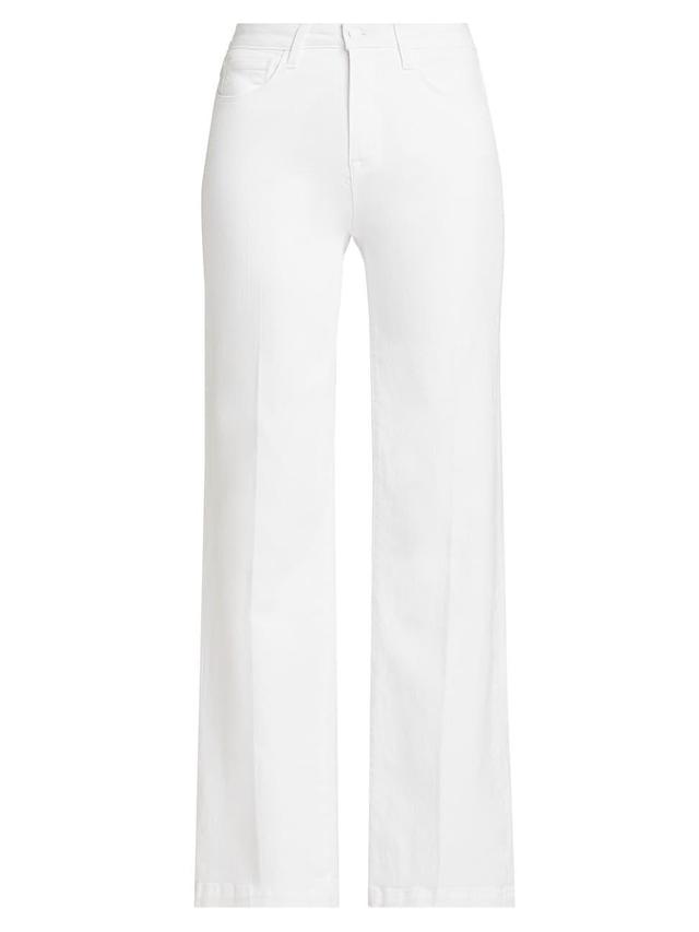 Womens Scottie High-Rise Wide-Leg Jeans Product Image