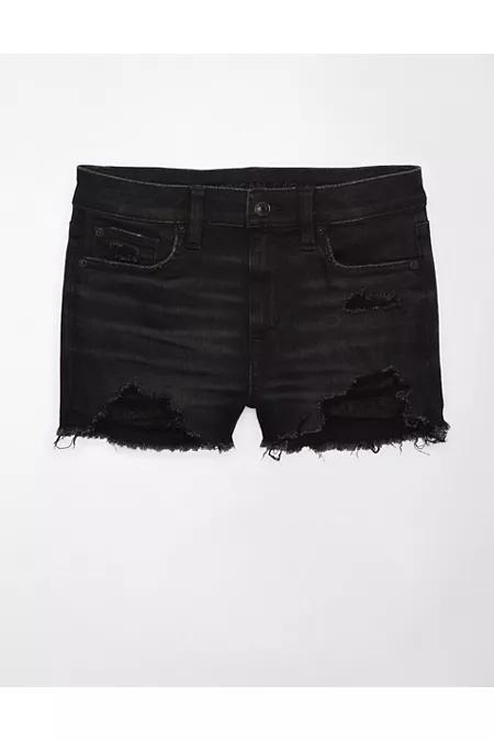 AE Next Level High-Waisted Denim Short Short Women's Product Image