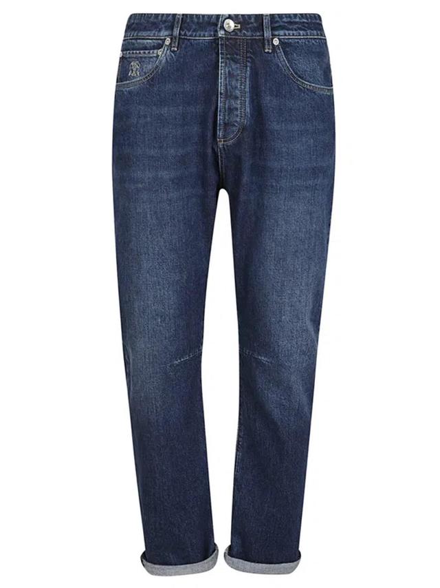 BRUNELLO CUCINELLI Denim Pants In Blue Product Image