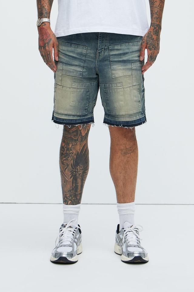 Mosley Relaxed Shorts - Medium Wash Product Image