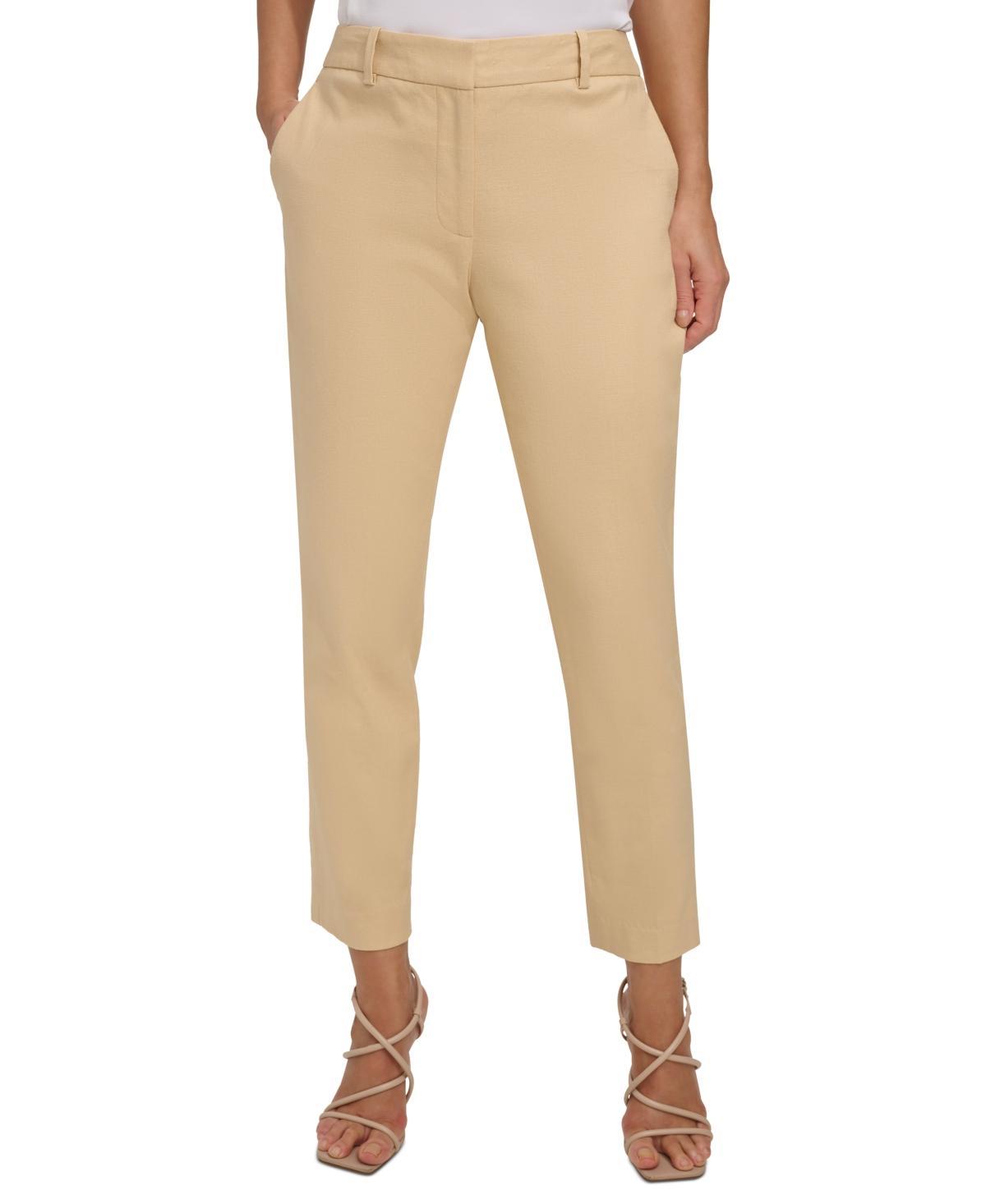 Dkny Womens Mid-Rise Slim-Fit Ankle Pants Product Image