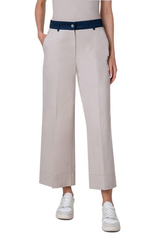 Akris punto Chiara Crop Wide Leg Pants Product Image