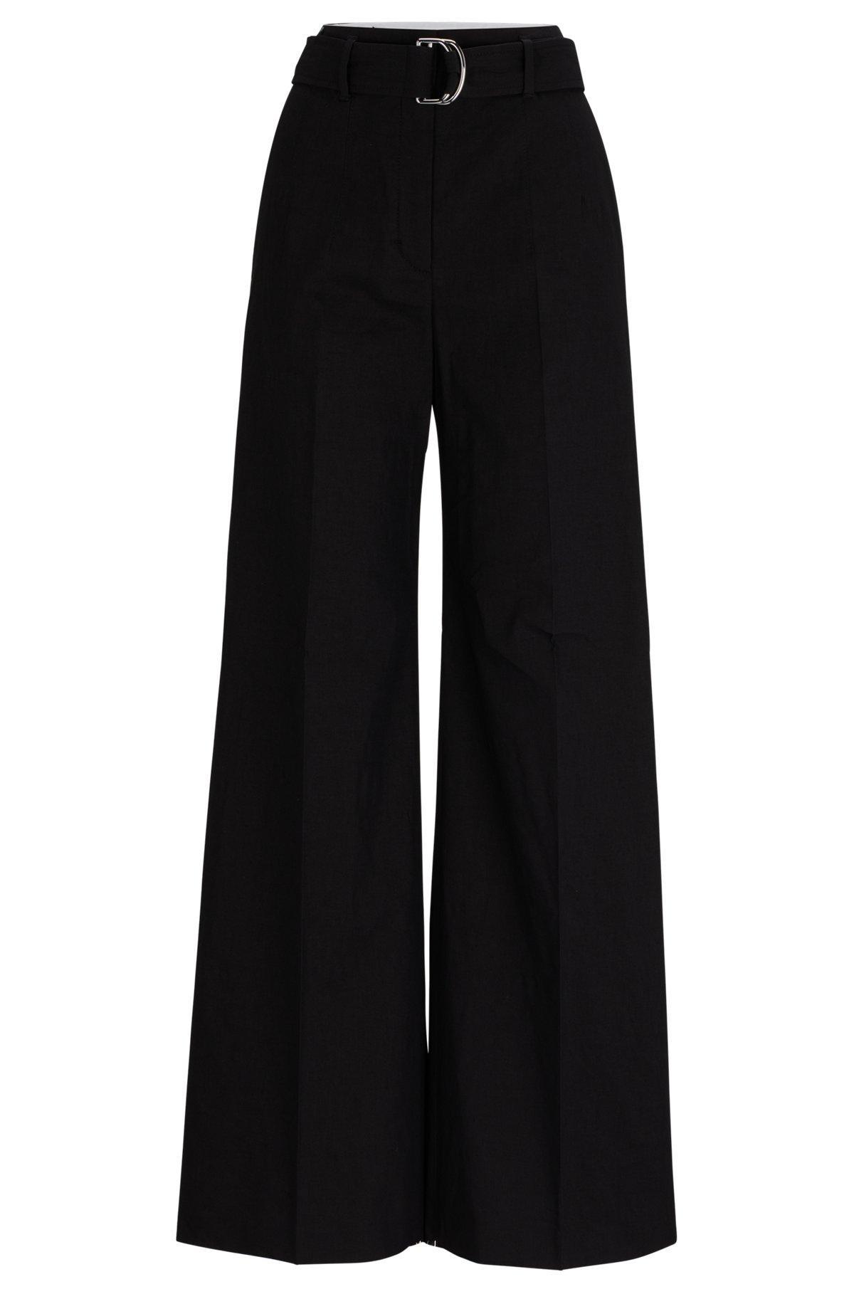 Relaxed-fit trousers in a linen blend Product Image