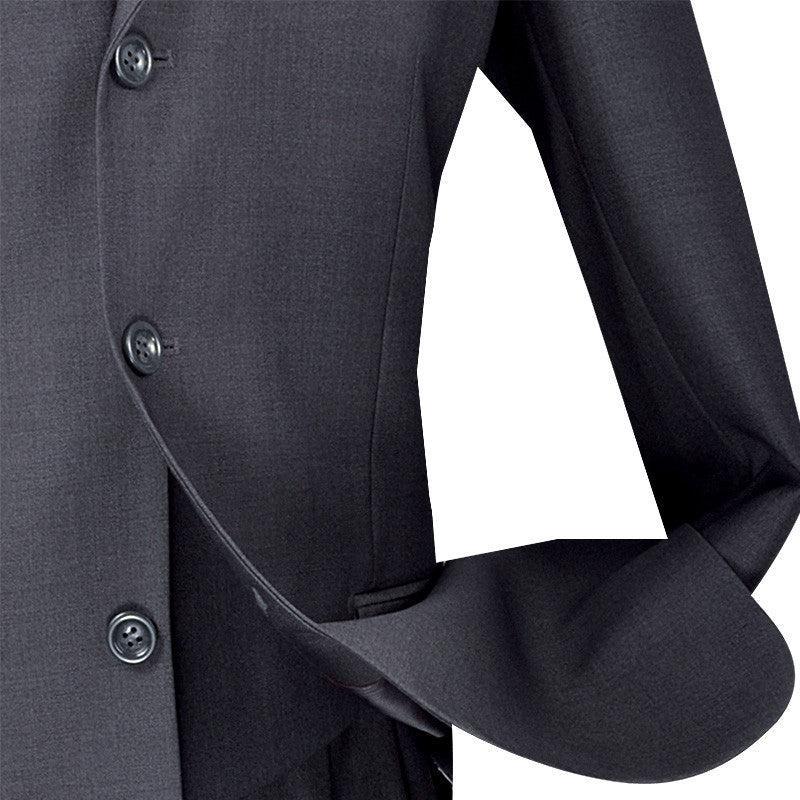 Avalon Collection - Regular Fit Men's Suit 3 Button 3 Piece Heather Gray Male Product Image