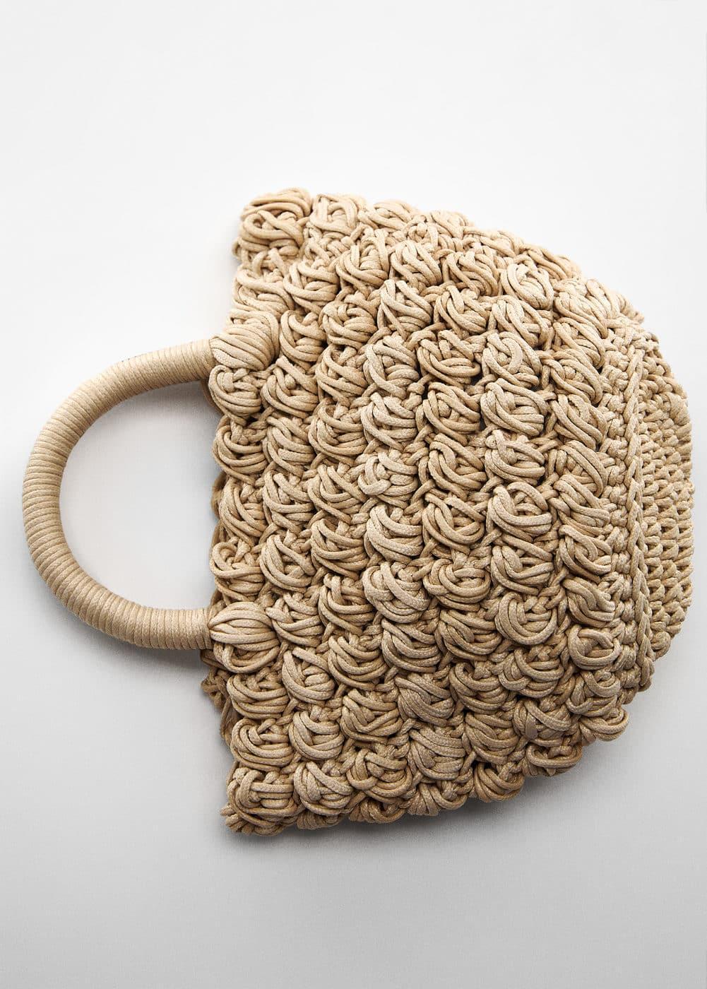 MANGO - Mini-braided basket - One size - Women Product Image