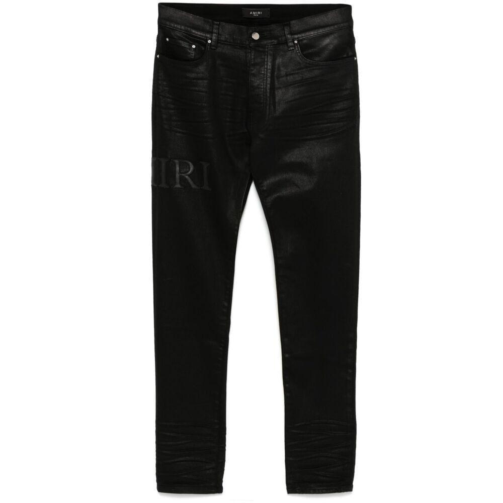 Serif Logo Jeans In Black Product Image