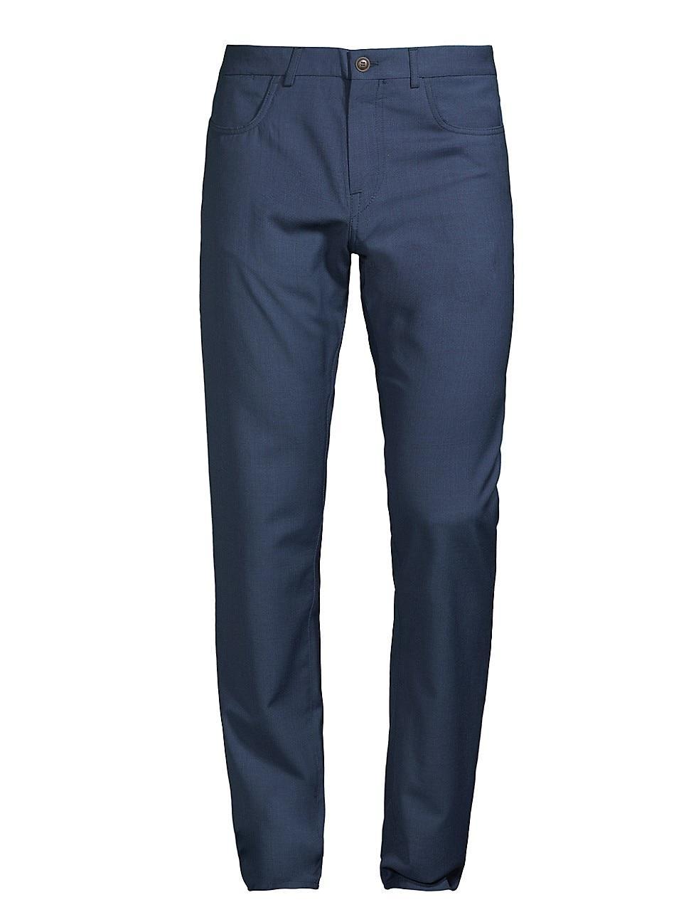 Mens Washable Wool Trousers Product Image