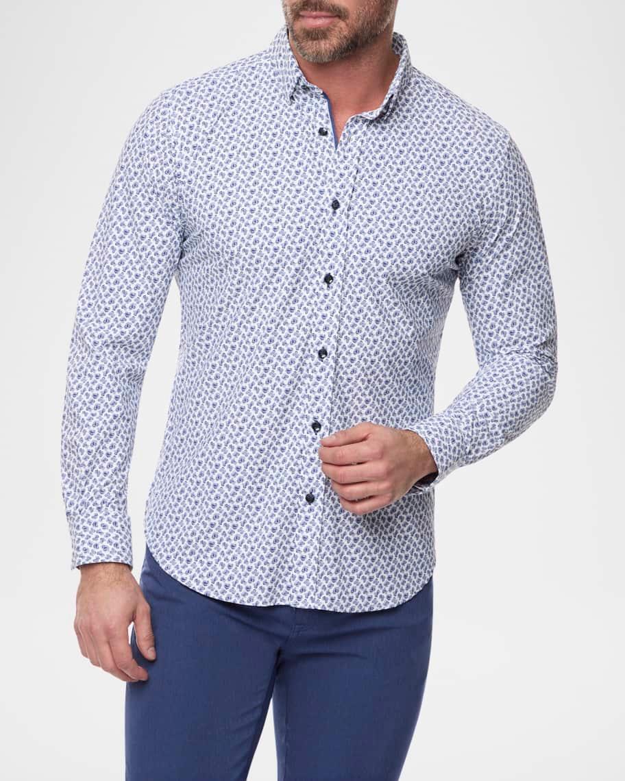 Men's Harlan Micro-Paisley Sport Shirt Product Image