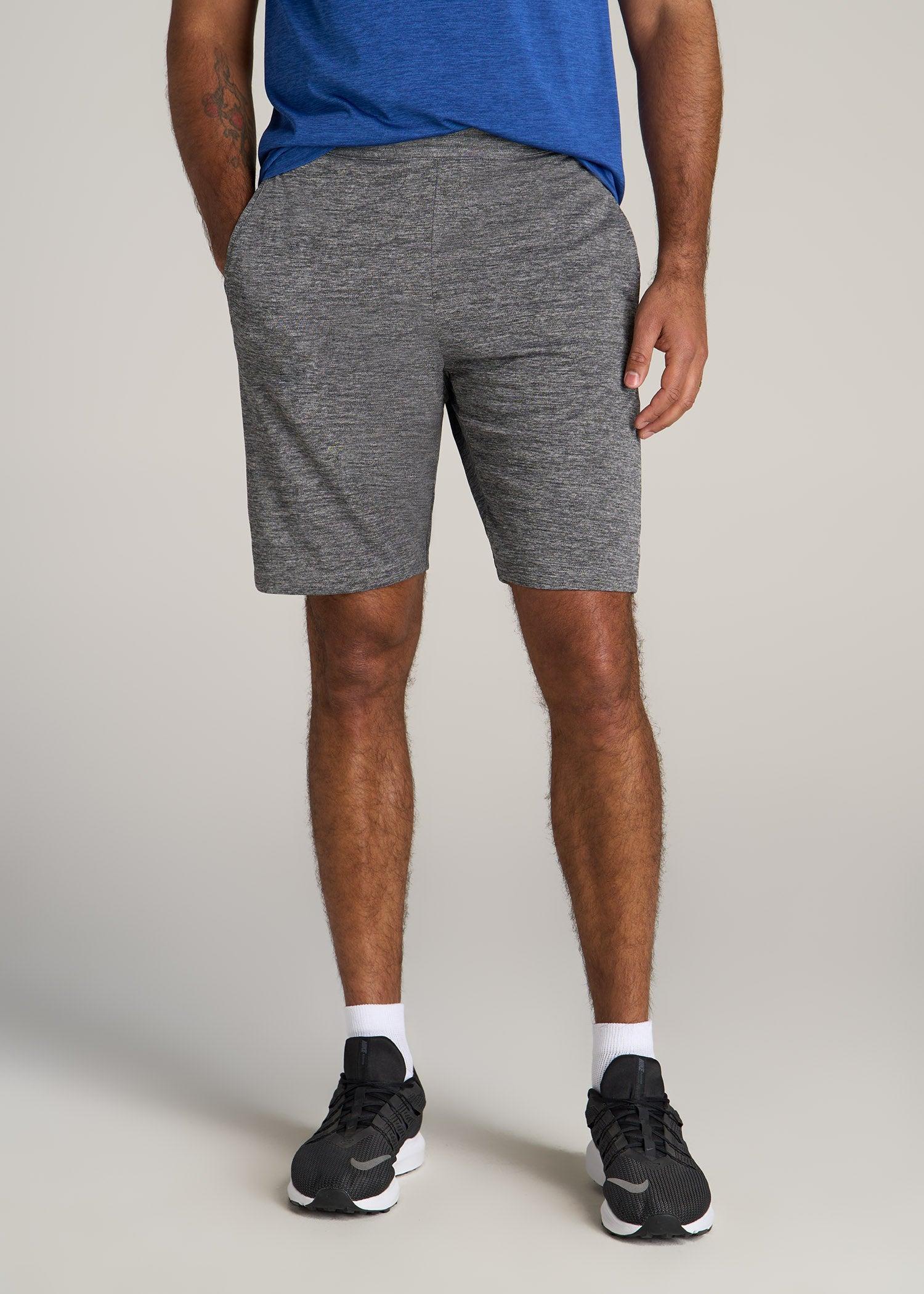 A.T. Performance Engineered Athletic Shorts for Tall Men in Grey Mix Male Product Image