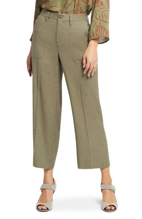 NYDJ Linen Blend Crop Wide Leg Pants Product Image