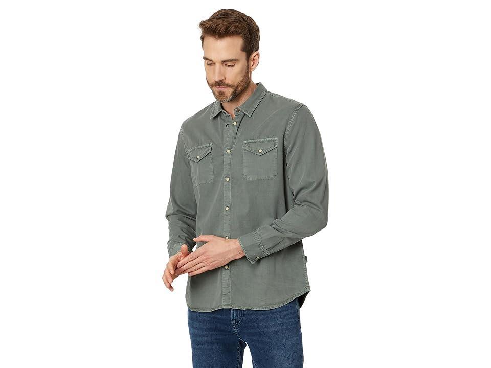 John Varvatos Marshall Shirt (Flagstone Grey) Men's Clothing Product Image