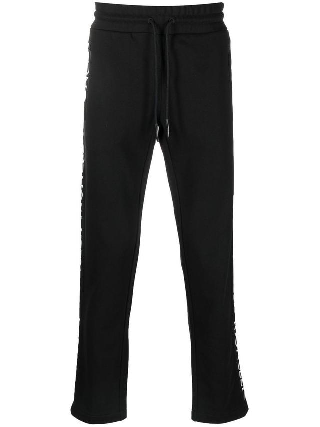 Logo-print Drawstring Track Pants In Schwarz Product Image