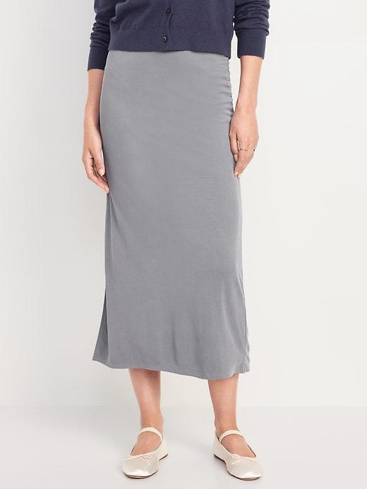 Ribbed Maxi Skirt Product Image