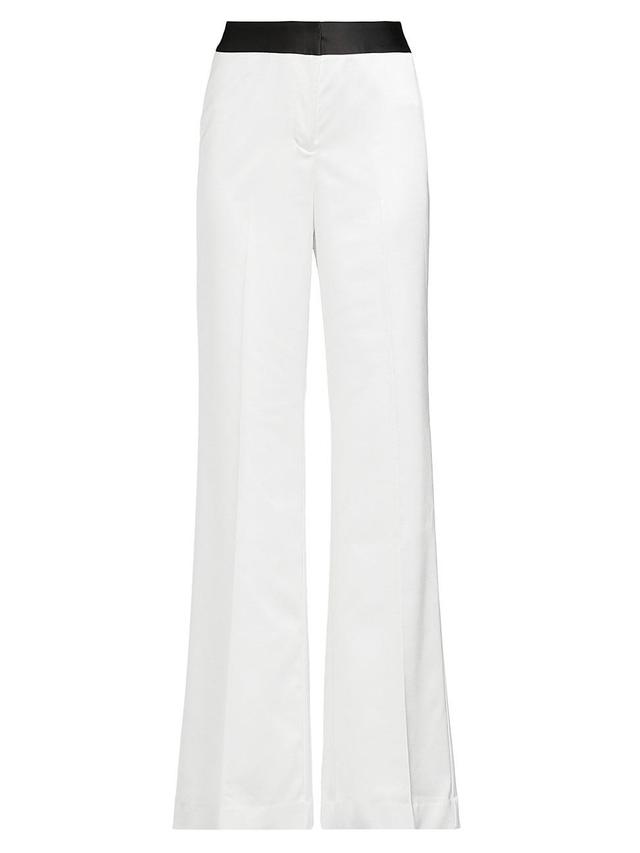 Womens Karina Wide-Leg Satin Pants Product Image