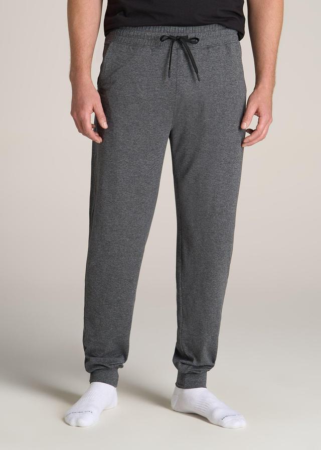 Weekender Stretch Lounge Joggers for Tall Men in Charcoal Mix Male Product Image