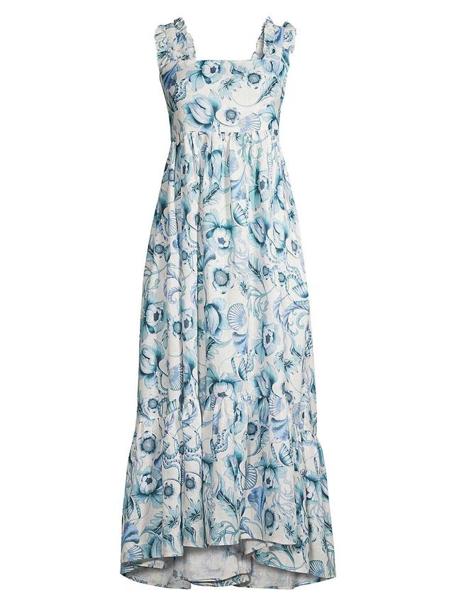 Womens In The Pursuit Of Magic Mika Floral Shell Midi-Dress Product Image