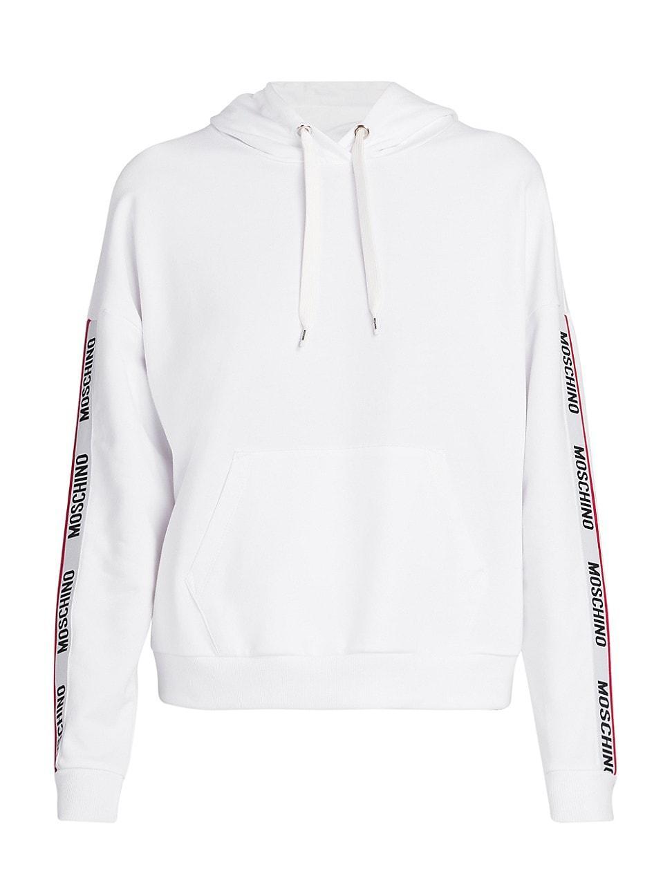 Womens Logo Stretch-Cotton Hoodie Product Image