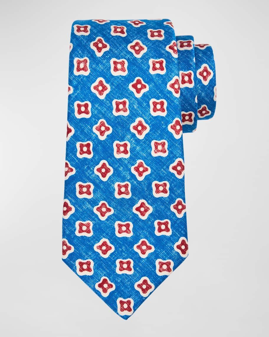 Men's Silk Abstract-Print Tie Product Image