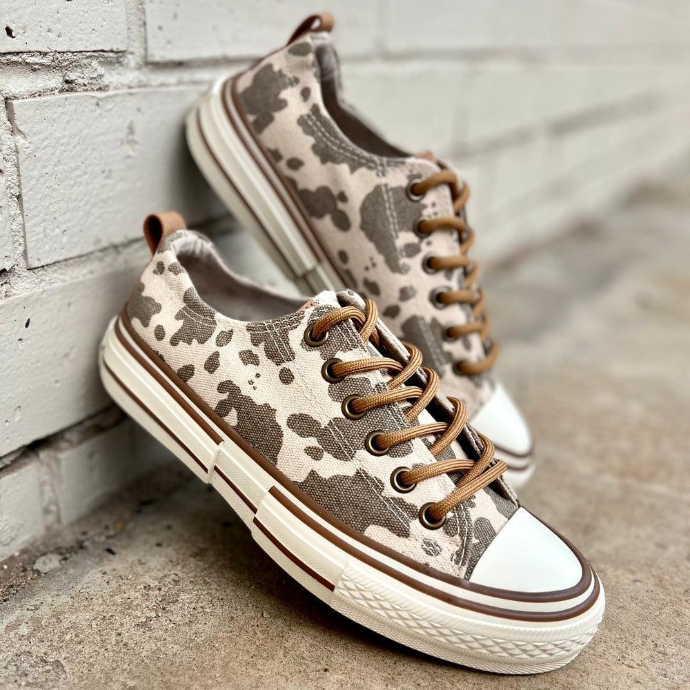 Mooing Driana Cream & Brown Sneakers* Product Image