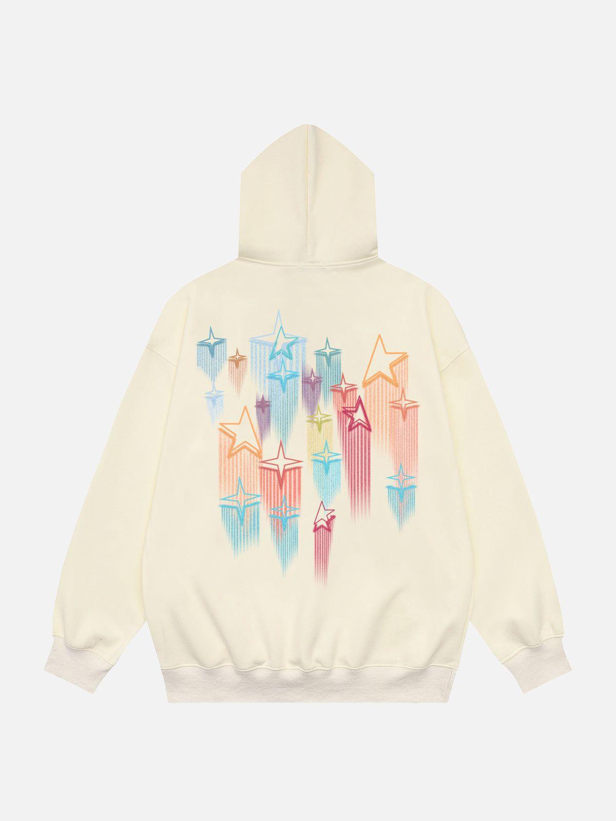 Aelfric Eden Star Embroidery Graffiti Hoodie Product Image