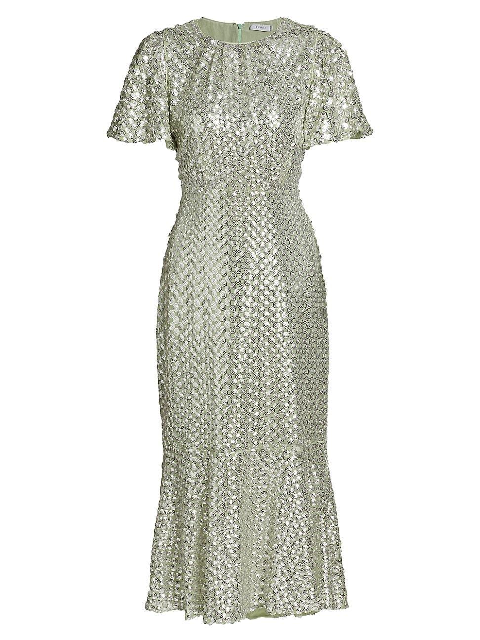 Womens Sage Sequins Nicolette Maxi Dress Product Image