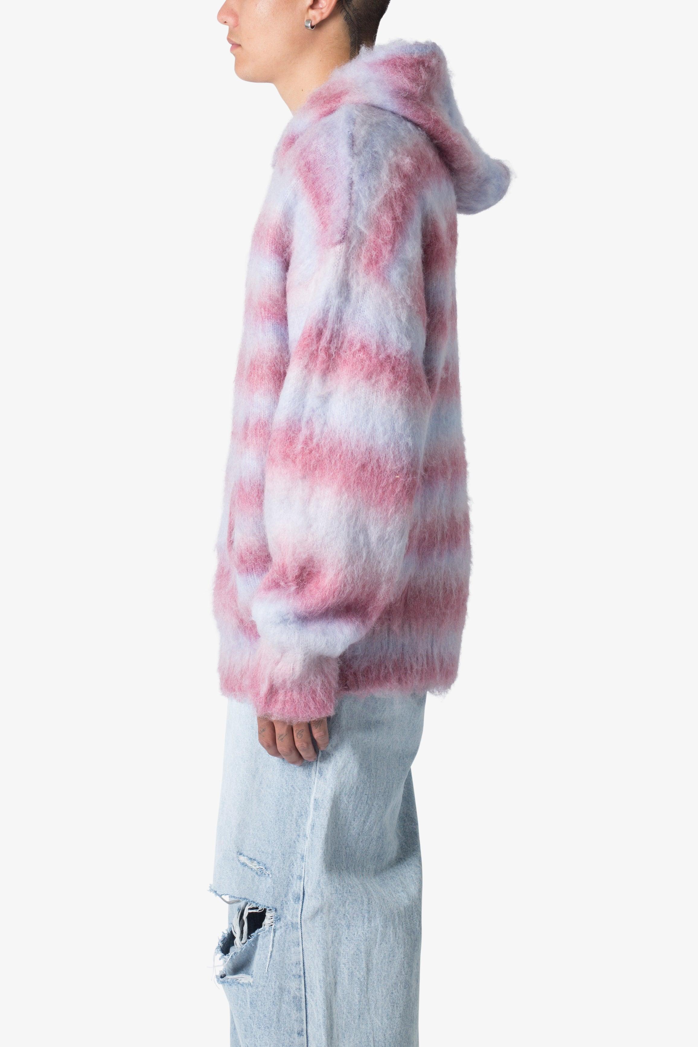 Striped Mohair Hoodie - Multi Product Image