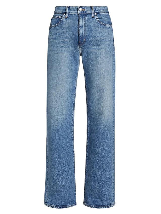 Womens Faye High-Rise Wide-Leg Jeans Product Image