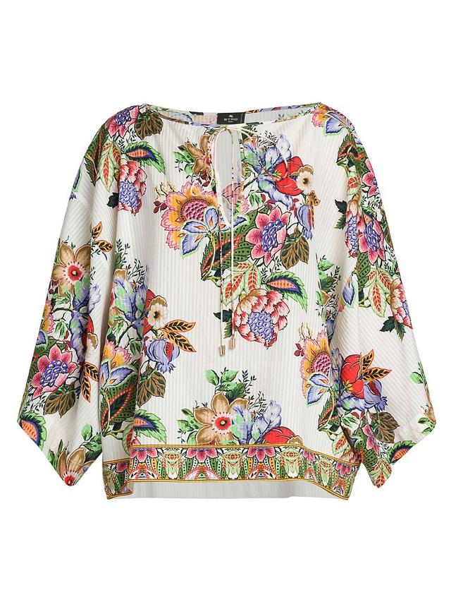 Womens Tree of Life Floral Blouse Product Image