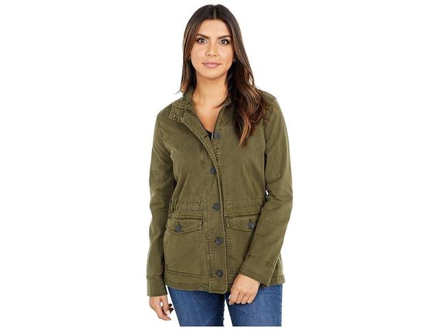 Lucky Brand Utility Jacket (Olive Night) Women's Coat Product Image