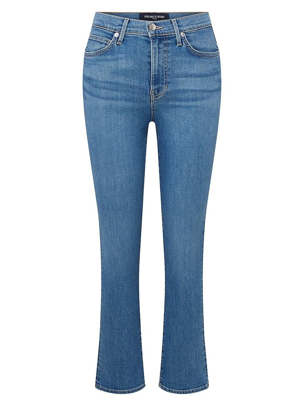 Womens Carly Crop Flare Jeans Product Image