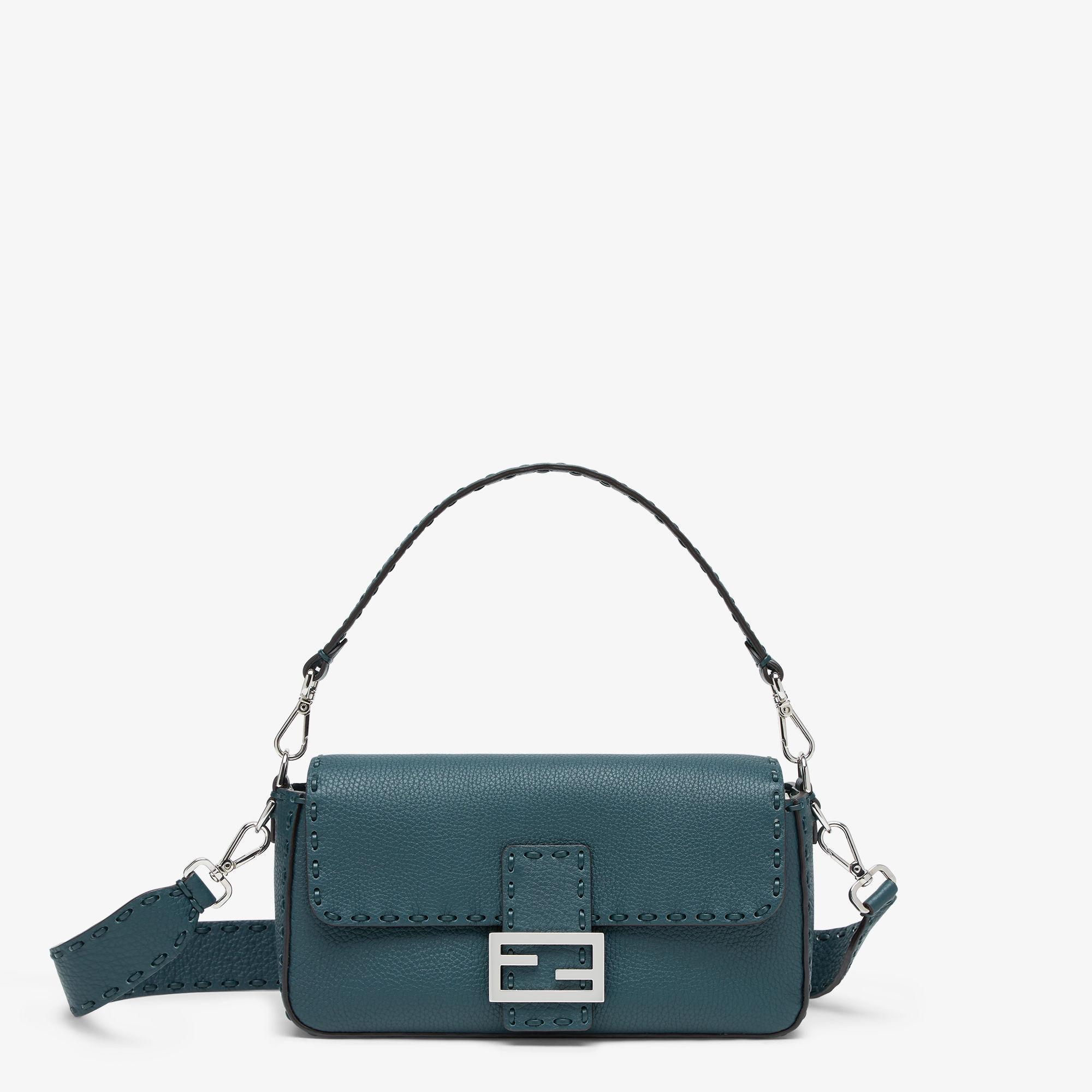 BaguetteDark green Selleria bag with oversized topstitching Product Image