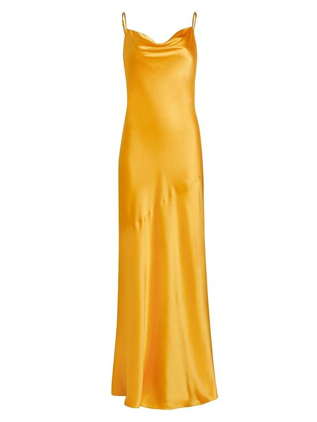 Womens Arianne Silk Satin Maxi Dress Product Image