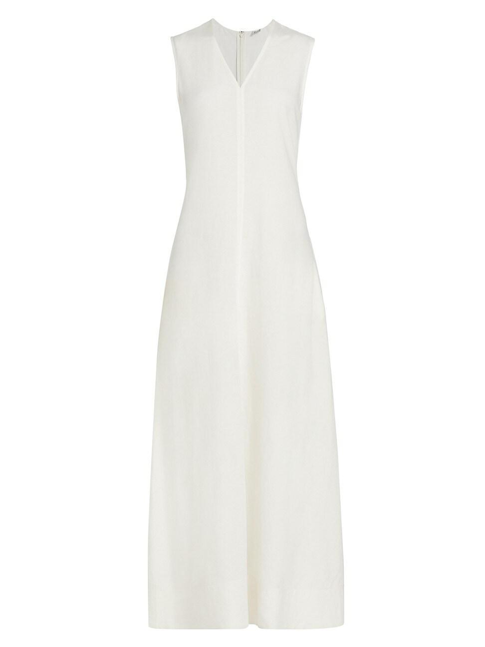 Womens Sleeveless V-Neck Maxi Dress Product Image