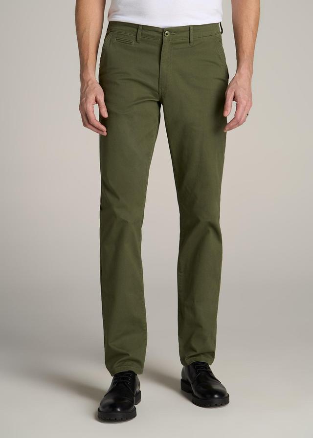 Carman TAPERED Chinos in Bright Olive - Pants for Tall Men Male Product Image