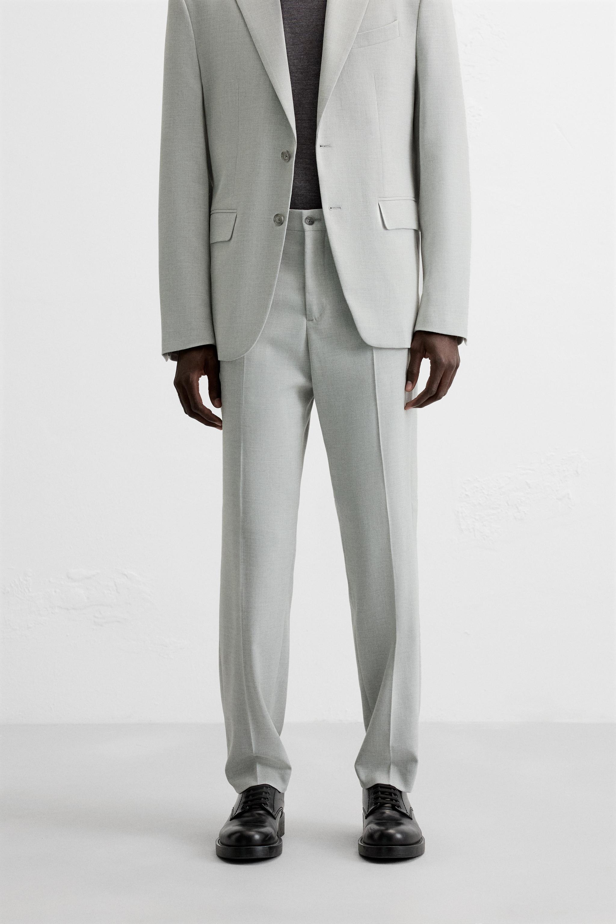 TEXTURED SUIT PANTS Product Image