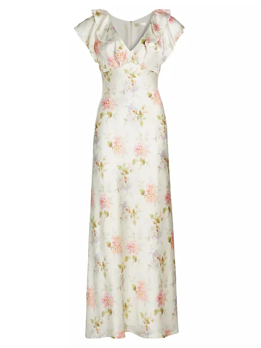 Kingley Floral Silk Dress Product Image