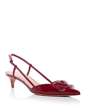 Valentino Garavani Womens Slingback Kitten Heel Pumps Product Image