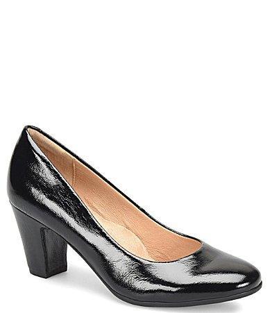 Sofft Lana Rounded Toe Patent Leather Pumps Product Image