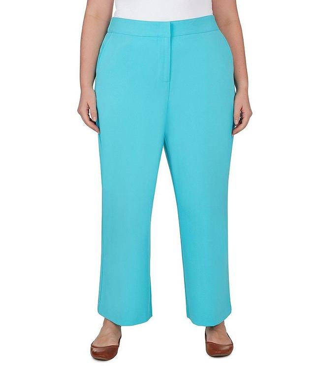 Ruby Rd. Plus Size Elastic Back Waist Straight Leg Pants Product Image