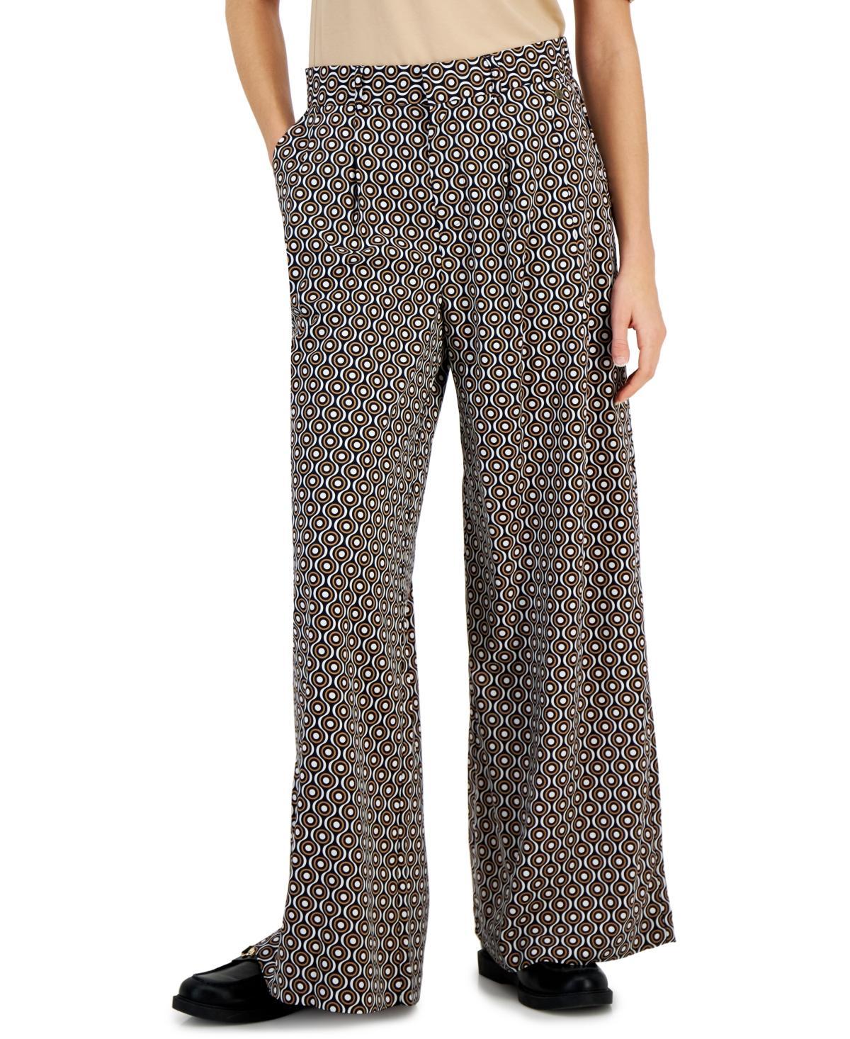 Tommy Hilfiger Womens Wide-Leg Printed Pants product image