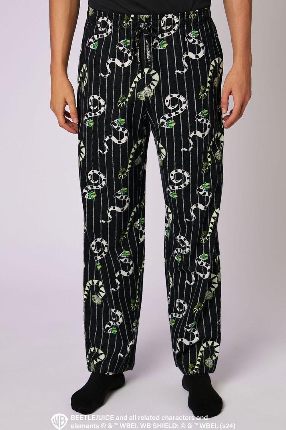 Beetlejuice Beetlejuice Flannel Pajama Pants | Forever 21 Product Image