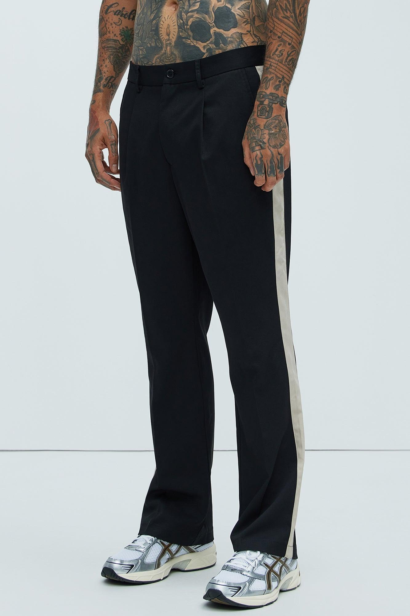 Dix Gabardine Slim Flare Trousers - Black/combo Product Image