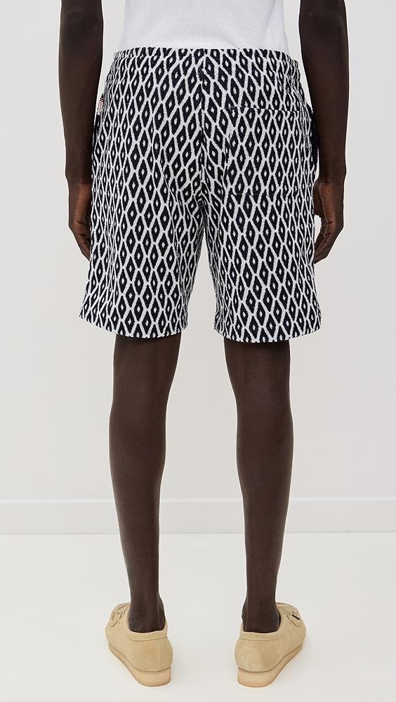 Orlebar Brown Trevone Terrazzo Terry Shorts 9" | Shopbop Product Image